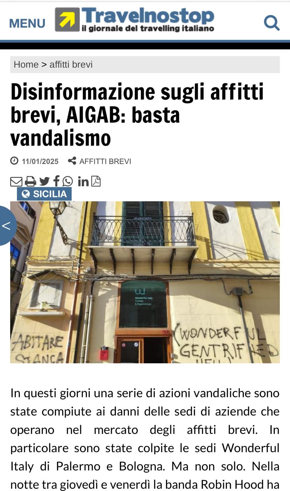 Disinformazione sugli Affitti Brevi, AIGAB: basta vandalismo. – L’intervento del Ministero del Turismo