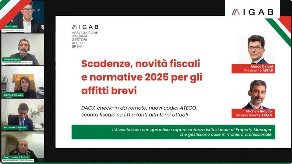 Webinar sulle novità fiscali e legislative del 2025 per gli affitti brevi