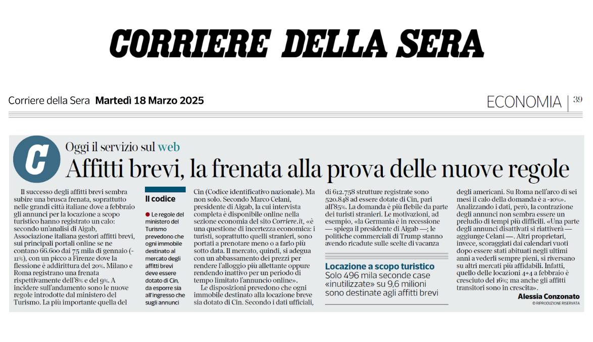 AFFITTI BREVI, LA FRENATA ALLA PROVA DELLE NUOVE REGOLE
