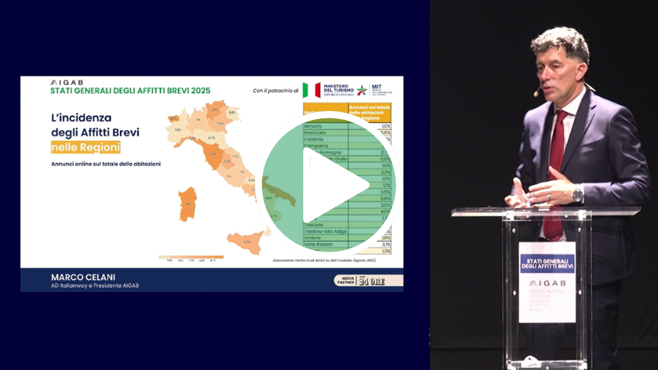 L’intervento del Presidente di AIGAB Marco Celani alla prima edizione degli Stati Generali degli Affitti Brevi