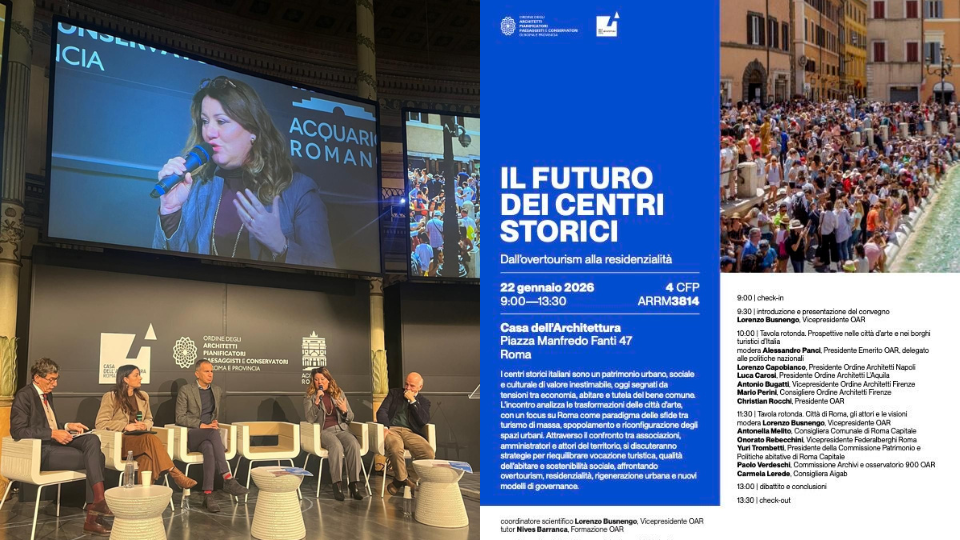 AIGAB a Roma per il convegno “Il futuro dei centri storici”