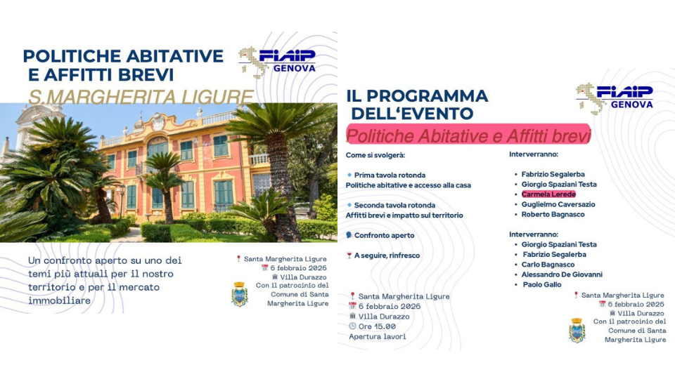 AIGAB interverrà al Convegno “Politiche abitative e affitti brevi”