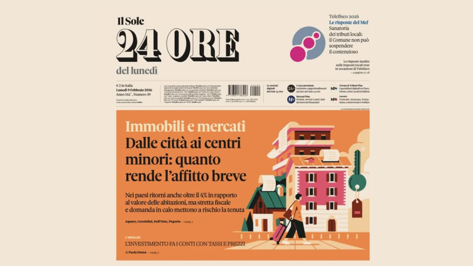 Grandi città e centri minori, quanto rende l’affitto breve