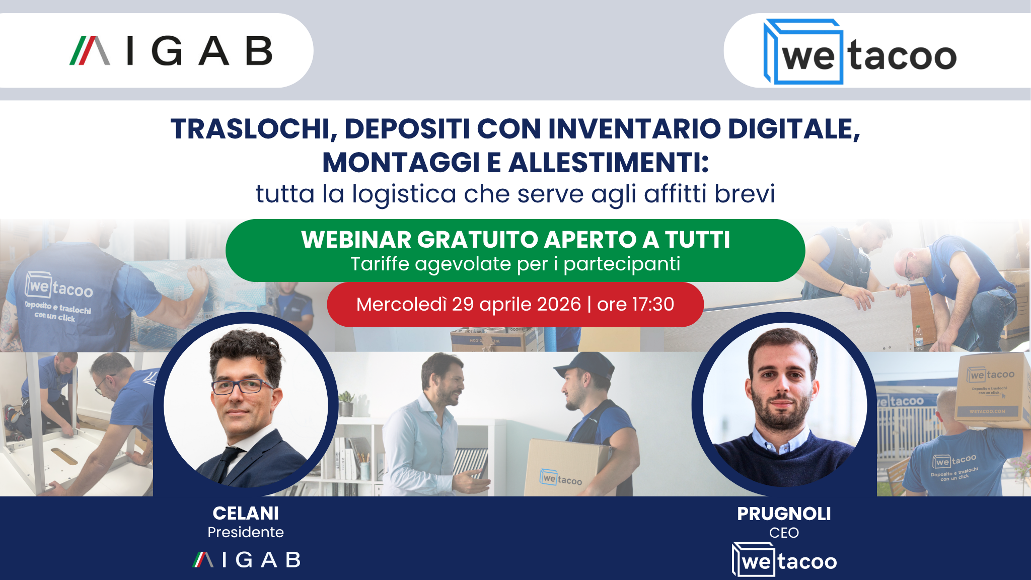 29/04 Webinar | Traslochi, montaggi, depositi: tutta la logistica per gli affitti brevi