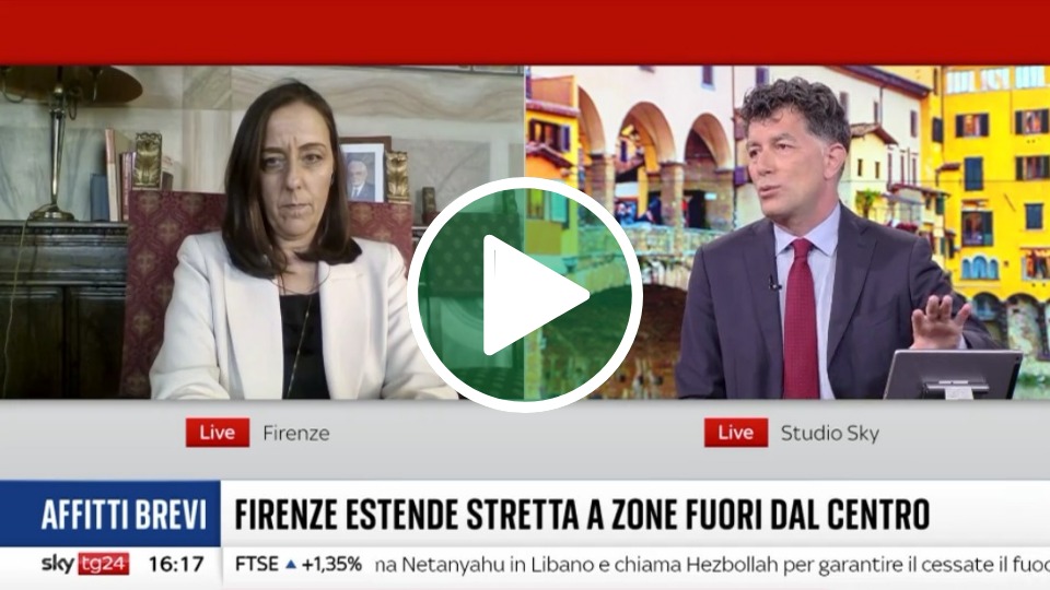 SKYTG24 | FACCIA A FACCIA FUNARO – CELANI SU STOP AFFITTI BREVI A FIRENZE
