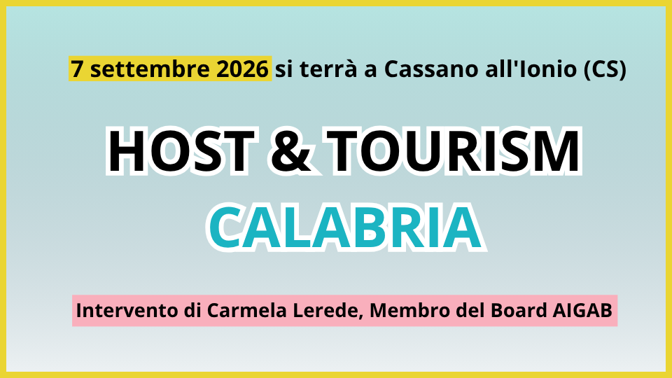 AIGAB partecipa a Host & Tourism Calabria