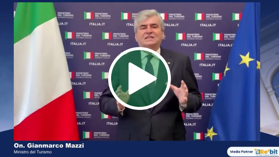 VIDEOMESSAGGIO DEL MINISTRO DEL TURISMO, GIANMARCO MAZZI