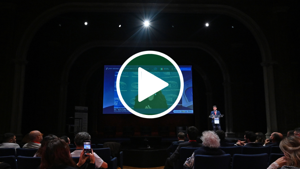 INTERVENTO DELLA VICEPRESIDENTE DEL PARLAMENTO EUROPEO ANTONELLA SBERNA IN DIALOGO CON IL PRESIDENTE AIGAB MARCO CELANI